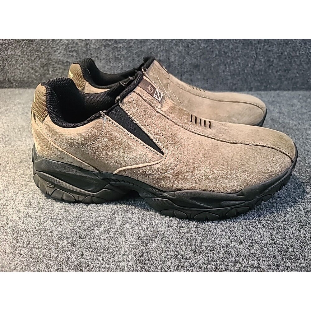 Skechers Mens Brown Suede Slip On Shoes Size 7.5 Sparta 2.0 Corbino 52702W/BRN